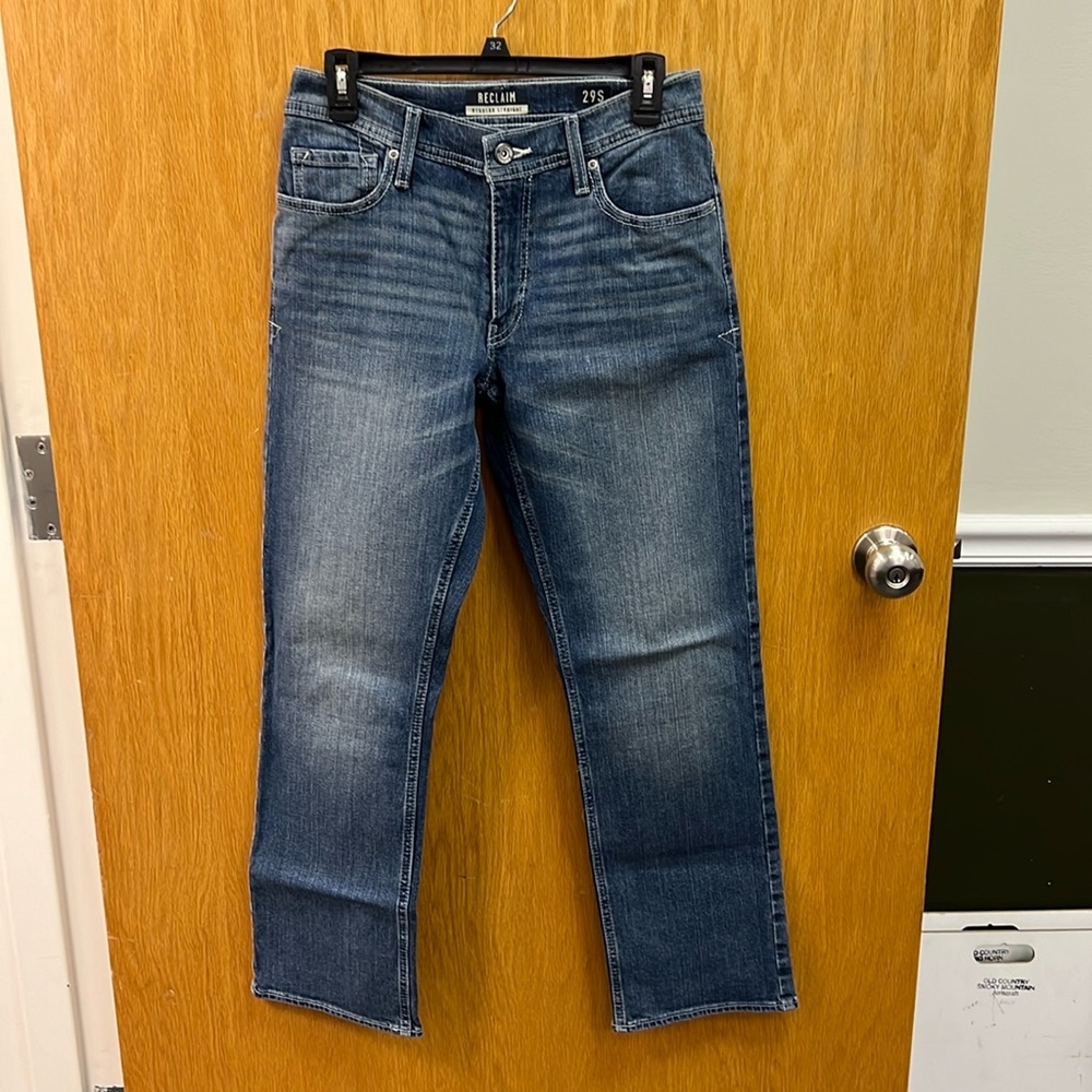 Reclaim regular straight blue jeans 29S